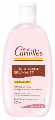 Image Rogé Cavaillès Crème de Douche Relaxante Beurre d'Amande et Rose 250 ml